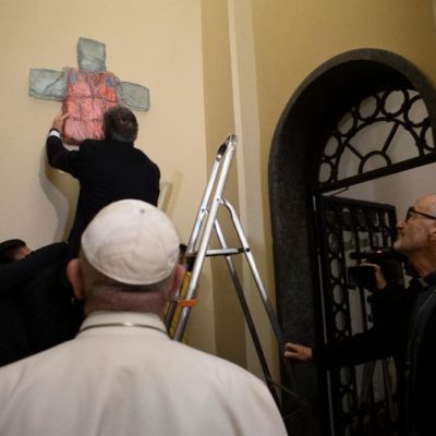 Pope Francis Has Migrant Crucifix Installed in Vatican